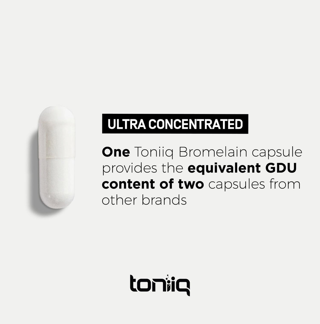 Ultra High Strength Bromelain 500mg - 3600 GDU/Gram - Highly Concentrated and Bioavailable - Third-Party Tested Formula - 120 Vegetarian Capsules - 120 Servings Per Container - Bromelain Supplement