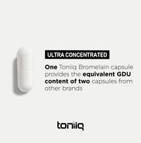 Thumbnail for Ultra High Strength Bromelain 500mg - 3600 GDU/Gram - Highly Concentrated and Bioavailable - Third-Party Tested Formula - 120 Vegetarian Capsules - 120 Servings Per Container - Bromelain Supplement