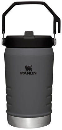 Thumbnail for Stanley IceFlow Flip Straw Jug with Handle 40 oz| Twist On Lid and Flip Up Straw | Leak Resistant for Travel and Sports | Insulated Stainless Steel |BPA-Free |Charcoal