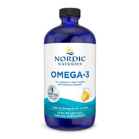 Thumbnail for Nordic Naturals Omega-3, Lemon Flavor - 16 oz - 1560 mg Omega-3 - Fish Oil - EPA & DHA - Immune Support, Brain & Heart Health, Optimal Wellness - Non-GMO - 96 Servings