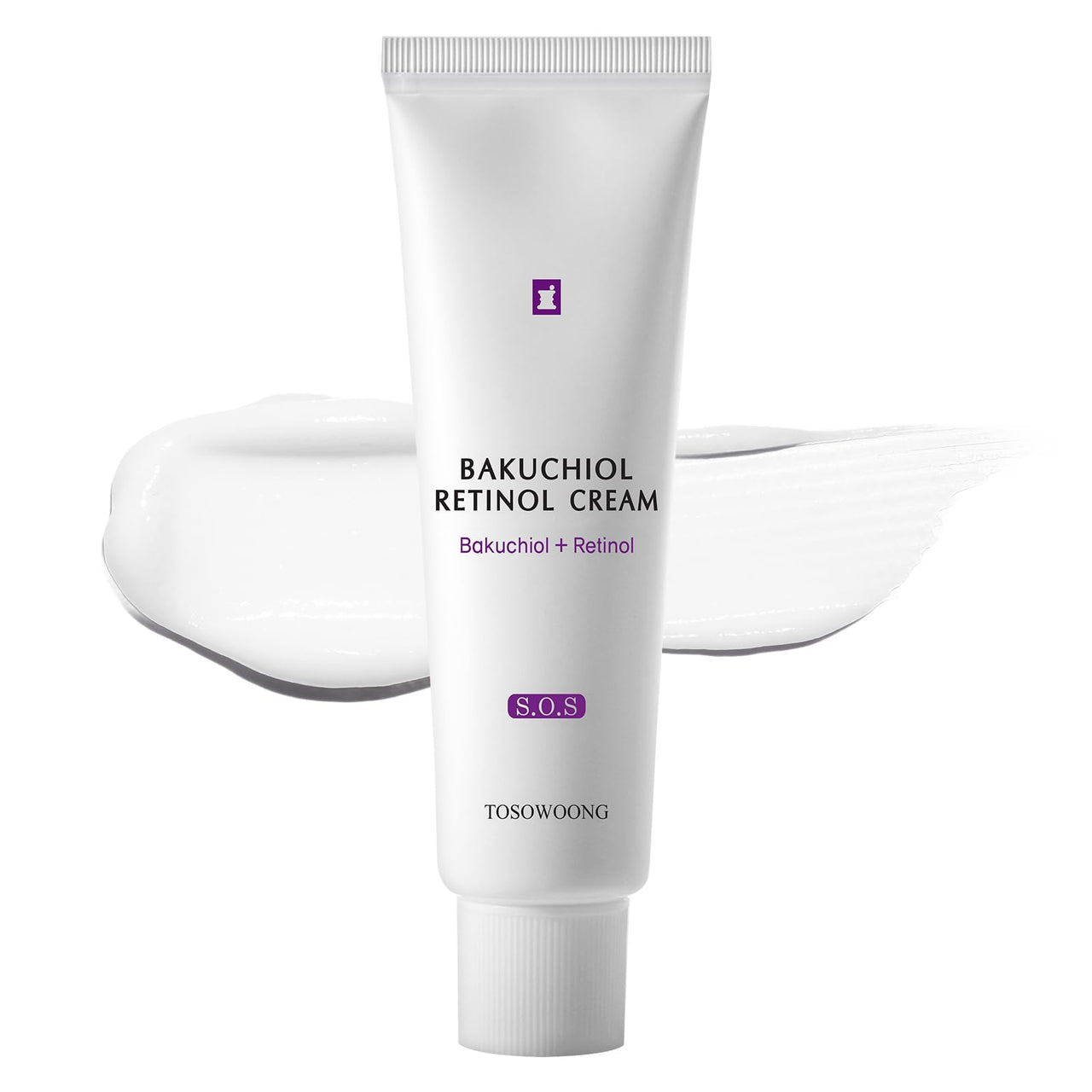 TOSOWOONG Bakuchiol Retinol Cream, Pore and Wrinkle Minimizer with Bakuchiol, Enhances Firmness and Elasticity with Niacinamide and Squalane, 50g, 1.76 oz