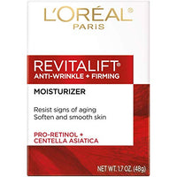 Thumbnail for L'Oreal Paris Revitalift Anti-Wrinkle and Firming Face and Neck Moisturizer, Pro Retinol 1.7 oz