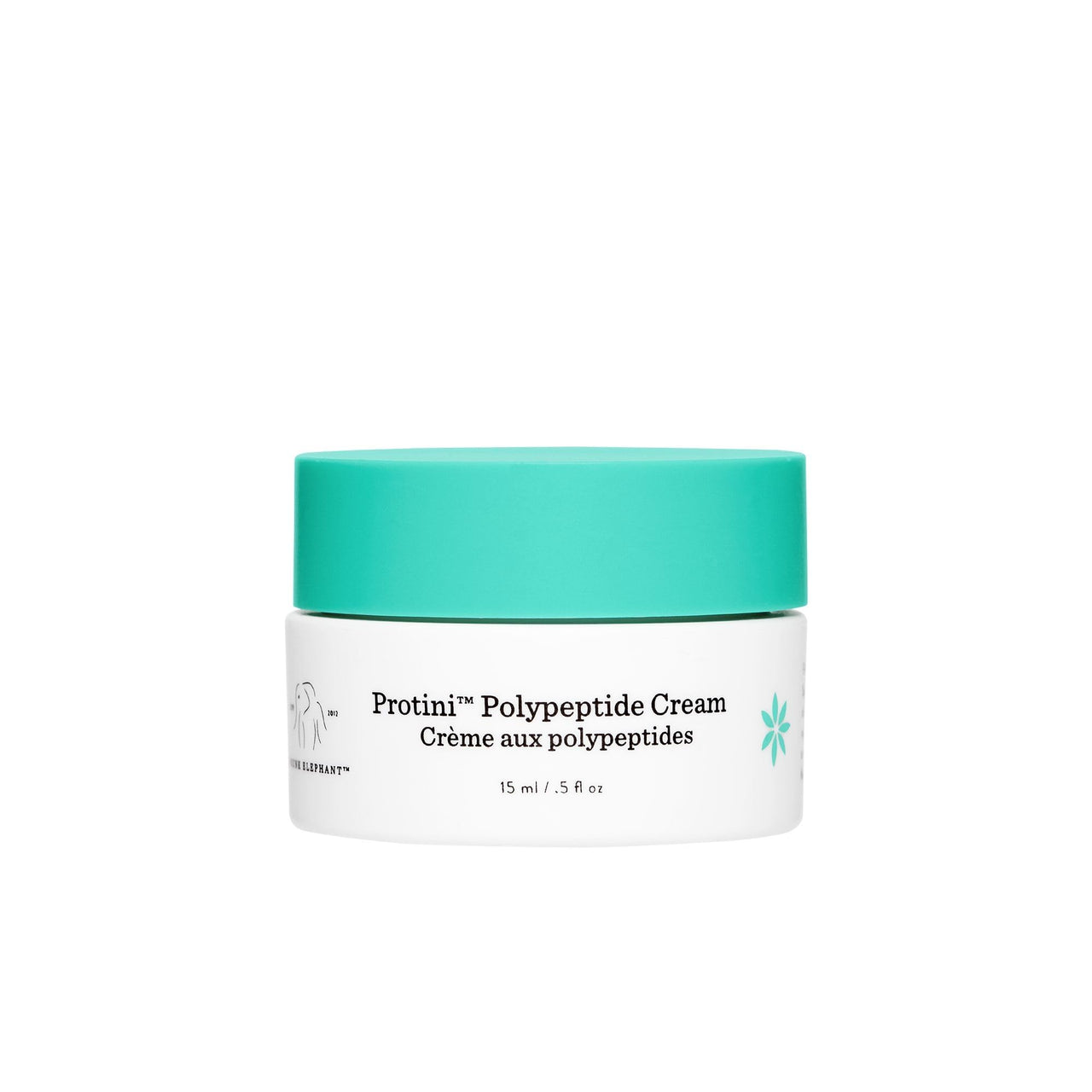 Drunk Elephant Protini Polypeptide Cream - 15 ml/.5 fl oz - Firming Moisturizer - Clean Clinical Skincare - Cruelty-Free - Dermatologist-Tested - Free of Essential Oils, Silicones, and Fragrance