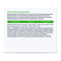 Thumbnail for CeraVe Hydrating Cleanser Bar, Soap-Free Body and Facial Cleanser with 5% Moisturizing Cream, Fragrance-Free, 2-Pack, 4.5 Ounce Each