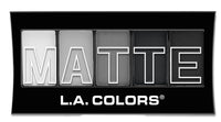 Thumbnail for L.A. COLORS 5 Color Matte Eyeshadow Palette, Black Lace CEM475