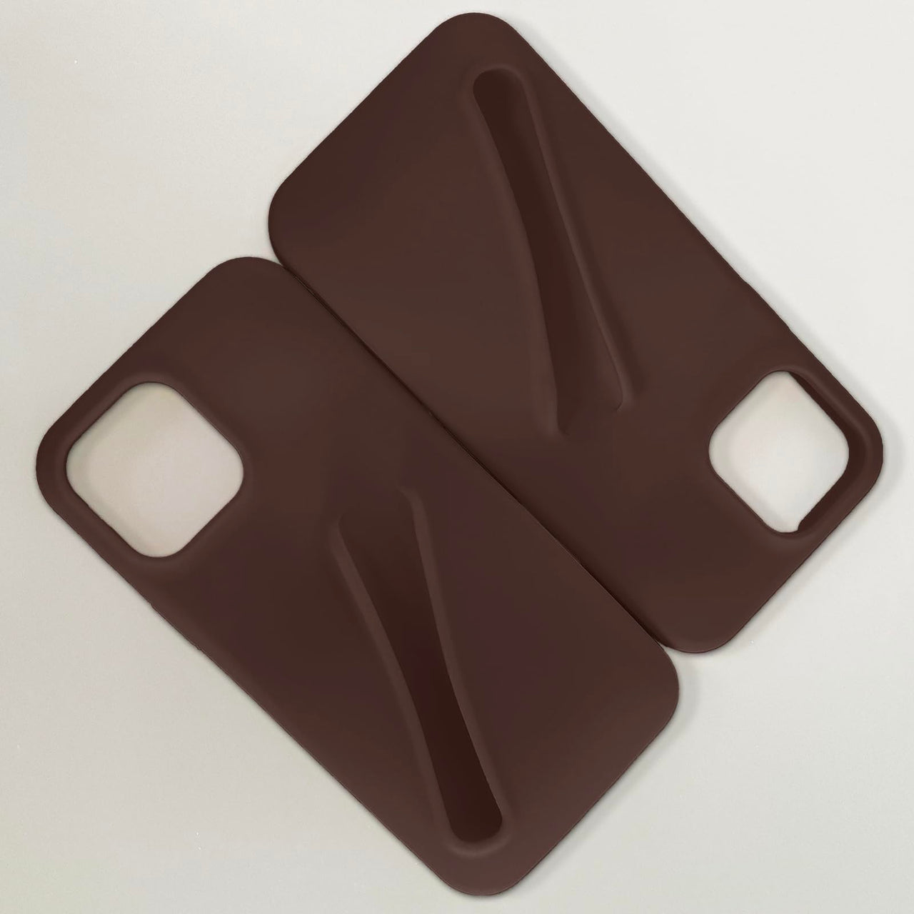 Generic Lip Gloss Phone 14 Pro Case - Premium Silky Silicone Lip and Phone Case with Puffy Back and Tactile Buttons for Easy Grip - Protective and Stylish Case Phone 14 Pro (Brown)