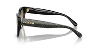 Thumbnail for Coach HC8379U Universal Fit Sunglasses, Emerald Pearl Signature C/Green Peach Gradient, 54 mm