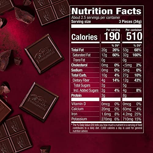 GHIRARDELLI Intense Dark Chocolate Bar, 92% Cacao, 3.17 Oz Bar