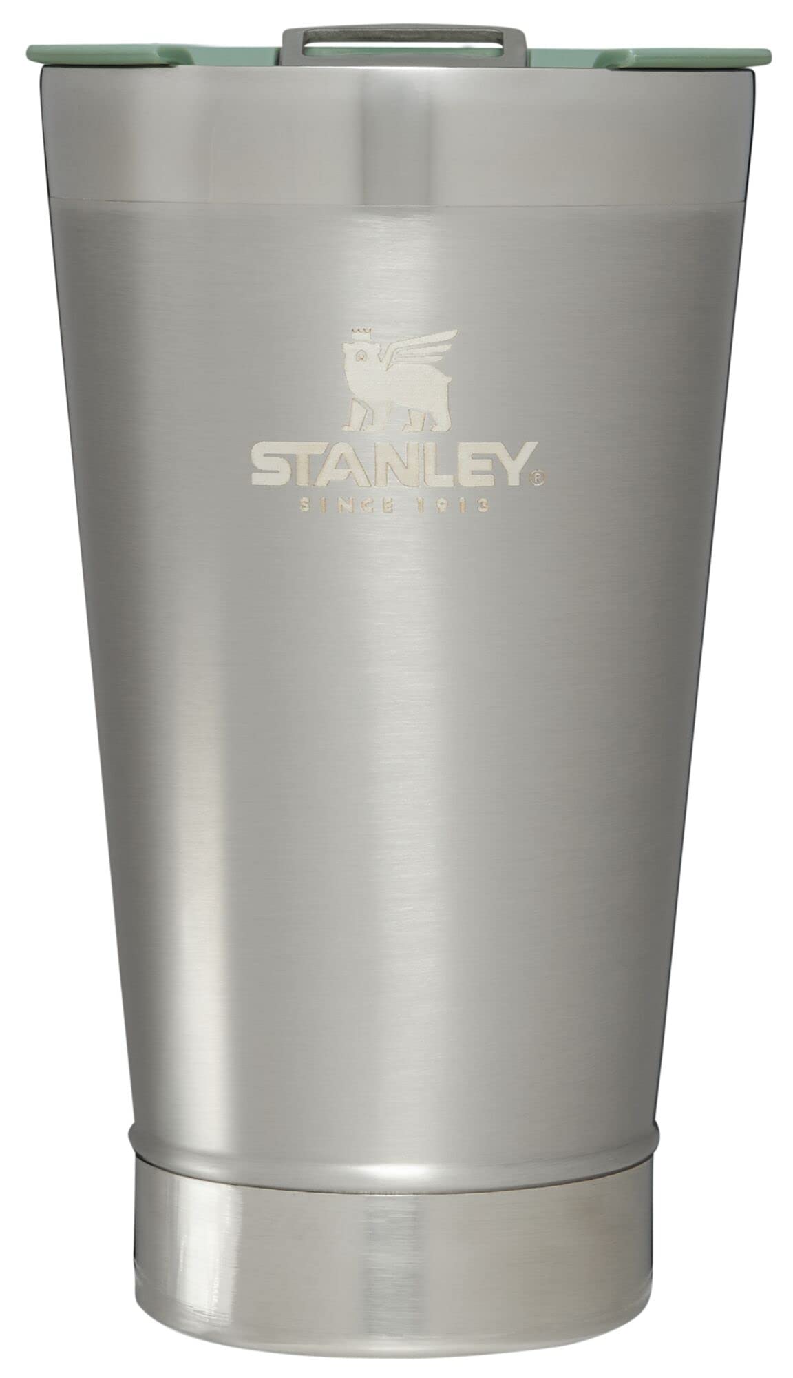 STANLEY Stay-Chill Beer Pint 16 oz | Wide Mouth Lid | Built-In Bottle Opener | Beer Tumbler Cup | Insulated Stainless Steel Pint Glass | BPA-Free | Stainless Steel