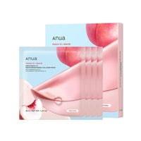 Thumbnail for ANUA Peach 70 Niacin Brightening Collagen Mask, Overnight Face Mask for Glass Skin, Niacinamide, Collagen Facial Mask, Glow up with Hydration, Natural Color, Korean Skin Care (38g, 4ea)