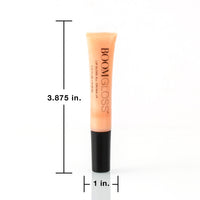 Thumbnail for Boom Gloss ™ Non-Sticky, Hydrating Lipgloss for Radiant Shine, Moisturizing Lip Gloss with Olive Squalene, Rosehip Oil, Kukui Seed Oil, Sheer, Natural Finish - Peach Nude Tint
