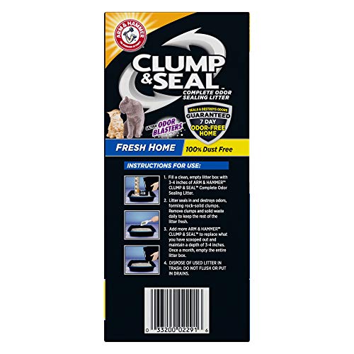 Arm & Hammer Clump & Seal Cat Litter, Fresh Home Scent 28lb