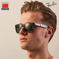 Thumbnail for Ray-Ban RB4165F JUSTIN CLASSIC LOW BRIDGE FIT Square Shape Sunglasses with Official Eyewear Kit