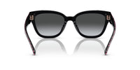 Thumbnail for Coach HC8379U Universal Fit Sunglasses, Black/Grey Gradient Polarized, 54 mm