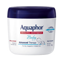 Thumbnail for Aquaphor Baby Healing Ointment Advanced Therapy Skin Protectant for Chapped or Dry Skin, Drool Rash and Diaper Rash Ointment, 14 Oz Jar