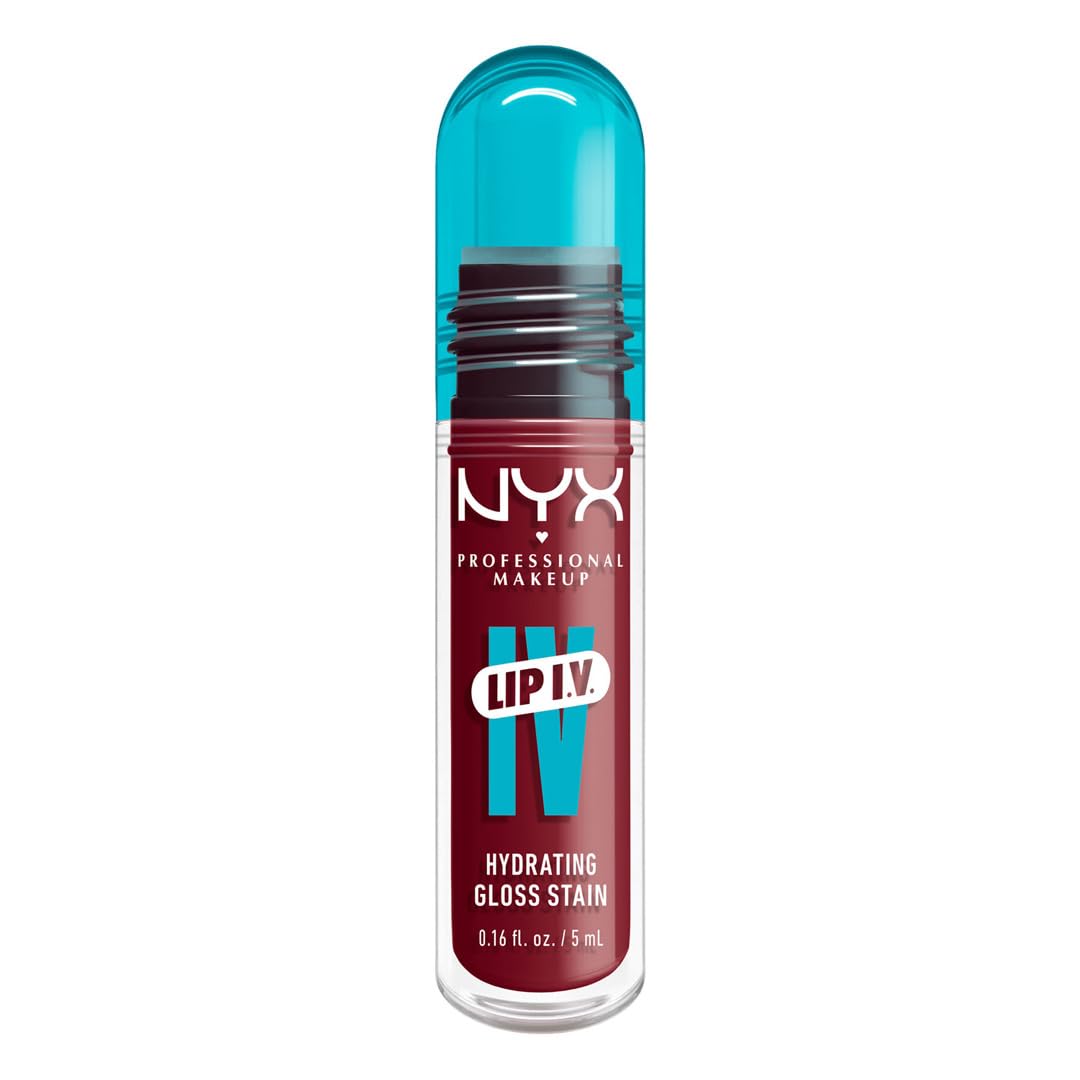 NYX PROFESSIONAL MAKEUP Lip IV Hydrating Glossy Lip Stain with 12HR Hydration - Blush Rush (Pink)