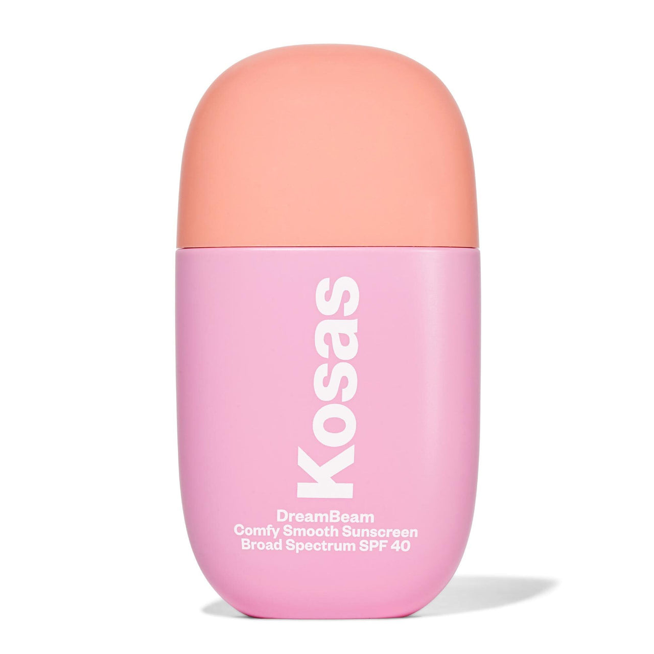 Kosas DreamBeam Mineral Sunscreen SPF 40 - Smooth Liquid Sun Protection for Face - Lightweight Makeup Base w/Hyaluronic Acid, Ceramides & Peptides - Subtle Radiant Finish, Original, 40 ml