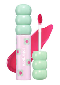 Thumbnail for COLORGRAM Fruity Glass Tint 04 Adorable Berry | Korean Long Lasting & Waterproof Lip Stain | Glossy Dewy Lip Gloss, Highly Pigmented Strawberry Pink Shade with Glowing effect 0.11 Oz.