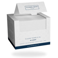 Thumbnail for Clean Skin Club Clean Towels XL™, 100% USDA Biobased Face Towel, Disposable Face Towelette, Eczema Association Accepted, Makeup Remover Dry Wipes, Ultra Soft, 100 Ct, 2 Pack