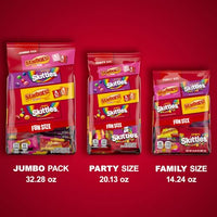 Thumbnail for SKITTLES Original, SKITTLES Wild Berry & STARBURST Original and STARBURST FaveReds Fun Size Chewy Candy Variety Bag, Party Size, 20.13 Oz Bulk Bag