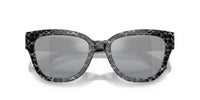 Thumbnail for Coach HC8379U Universal Fit Sunglasses, Grey Pearl Signature C/Light Silver Mirrored, 54 mm
