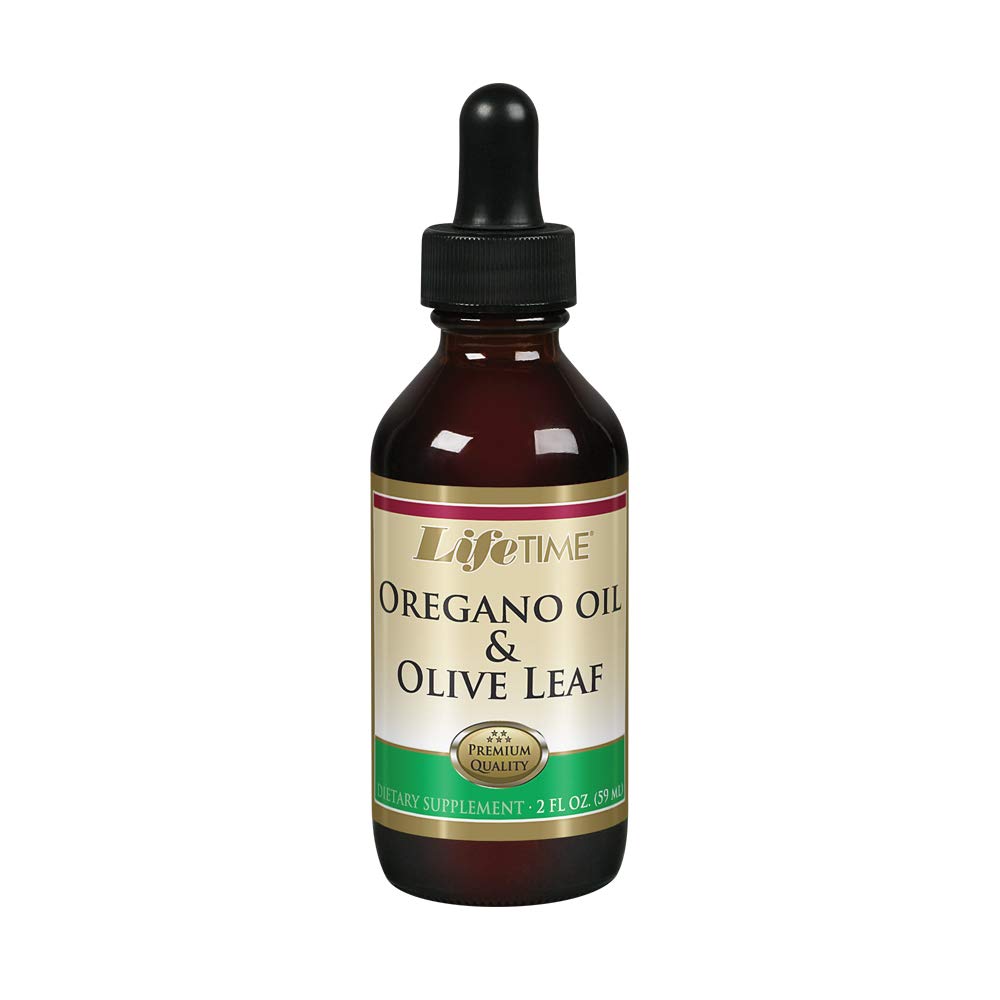 LIFETIME Organic Oregano Oil and Olive Leaf Drops | Healthy Immune System Support | Made in the USA | 2 FL oz | 59 Servings