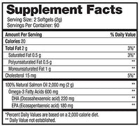 Thumbnail for Pure Alaska Omega-3 Wild Alaskan Salmon Oil 1000mg Softgels 180-Count