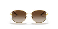 Thumbnail for Ray-Ban Unisex RB3682 Square Sunglasses, Gold/Gradient Brown, 51 mm