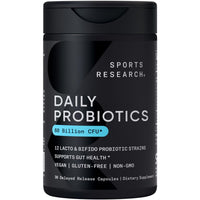 Thumbnail for Sports Research® Digestive Regularity Pack - Daily Probiotics 60 Billion CFU + Organic Fiber Powder with Psyllium Husk, Fibriss, and Agave Inulin