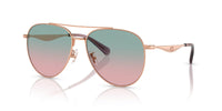 Thumbnail for COACH Sunglasses HC 7169 93310Q Cw193 Shiny Rose Gold Forest G
