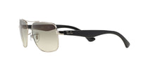 Thumbnail for Ray-Ban Men's RB3483 Metal Square Sunglasses, Silver/Grey Gradient, 60 mm