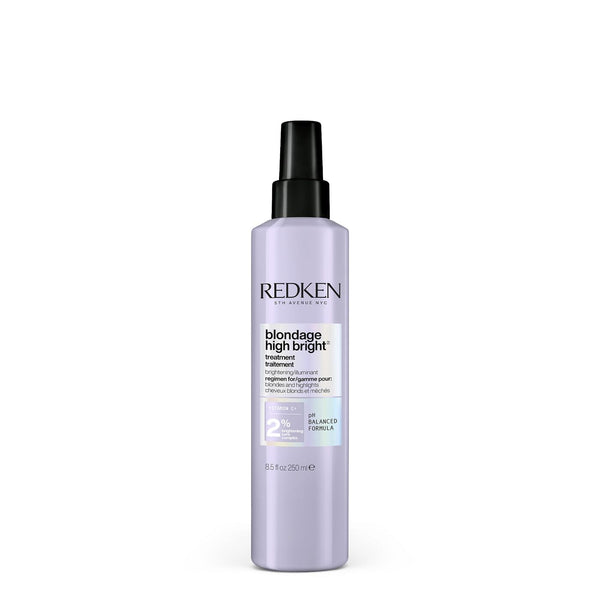 Redken Blondage High Bright Pre Treatment | Brightens and Lightens Color-Treated and Natural Blonde Hair Instantly | Infused with Vitamin C