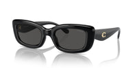 Thumbnail for COACH Sunglasses HC 8390 U 500287 Cr610 Black Grey Solid
