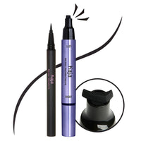 Thumbnail for Kaja Winged Eyeliner Set - Wink Stamp Long | with Avocado Extract, Double-ended Wing, Smudge-Proof, Waterproof, Eye Irritation Tested, Long Lasting Pencil, Colorstay, Matte Finish, Cat Eye Look