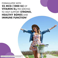 Thumbnail for Bluebonnet Nutrition EarthSweet Vitamin D3 1000IU - Bone & Immune Support Supplement - Raspberry Chewable Vitamin D Supplement for Women & Men - Soy-Free, Gluten-Free, Non-GMO - 90 Tablets