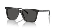 Thumbnail for Coach HC8385U Universal Fit Sunglasses, Transparent Dark Grey/Grey Solid, 54 mm