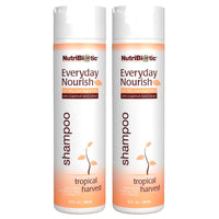 Thumbnail for NutriBiotic Everyday Nourish Shampoo, Tropical Harvest, 10 Fl. Oz Twin Pack | GSE & Botanicals for Dry Hair | Free of Parabens, Sulfates, Dyes, Colorings, Cocamide DEA & Chlorine Derivatives