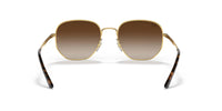 Thumbnail for Ray-Ban RB3682 Square Sunglasses, Gold/Gradient Brown, 51 mm
