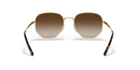 Thumbnail for Ray-Ban Unisex RB3682 Square Sunglasses, Gold/Gradient Brown, 51 mm