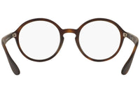 Thumbnail for Ray-Ban RX7075 Round Prescription Eyeglass Frames, Rubber Havana/Demo Lens, 49 mm
