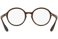 Thumbnail for Ray-Ban RX7075 Round Prescription Eyeglass Frames, Rubber Havana/Demo Lens, 49 mm