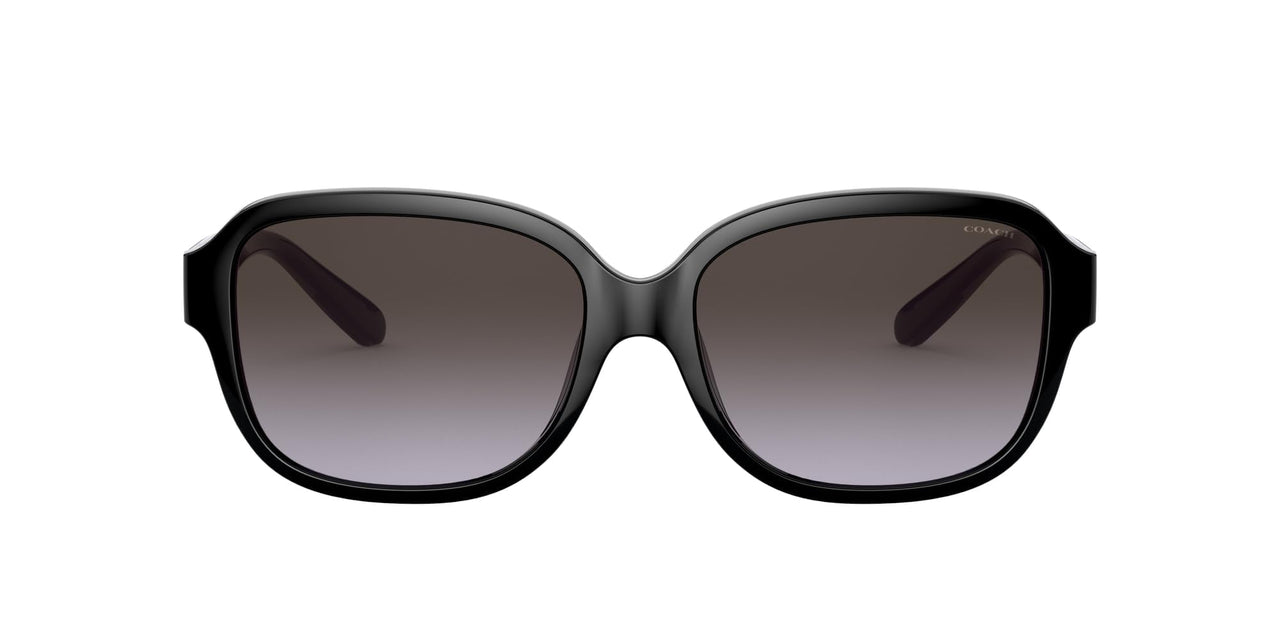 Coach Sunglasses HC 8298 U 50028G L1153 Black Dark Grey Gradient
