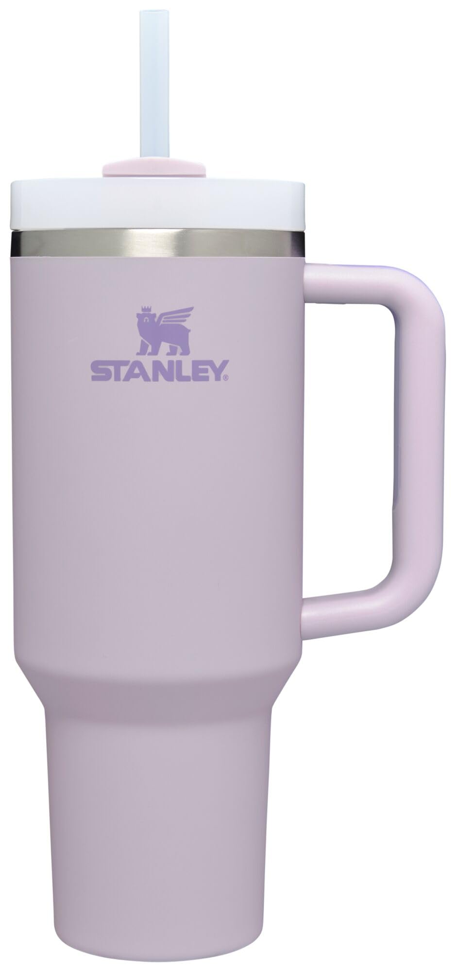 Stanley Quencher H2.0 Tumbler with Handle and Straw 40 oz | Flowstate 3-Position Lid | Cup Holder Compatible for Travel | Insulated Stainless Steel Cup | BPA-Free | Orchid