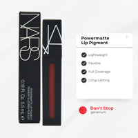 Thumbnail for Pigment Lipstick - Don't Stop, Geranium - Weightless, Smudge-Resistant, Long-Lasting, Full Coverage_AB