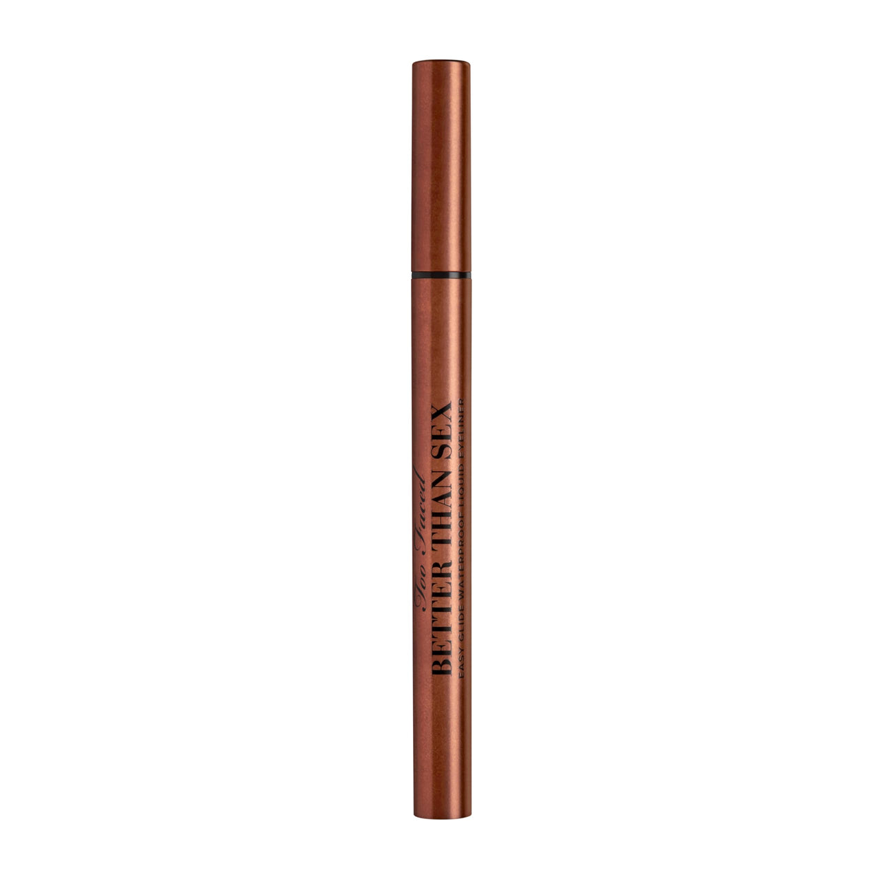 Too Faced Better Than Sex Easy Glide Liquid Eye Liner | Waterproof, Non-Fading + Smudge Proof, 0.02 Ounce, Chocolate Brown