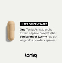 Thumbnail for Toniiq Ashwagandha - Ultra High Potency 20:1 Extract with 10% Withanolides - Wild Harvested in India - Highly Concentrated - Third-Party Lab Tested - 90 Capsules