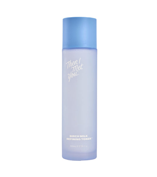 Then I Met You Birch Milk Refining Toner, Hydrating and Exfoliating Milky Toner, Minimizes Pores and Strengthens Skin Barrier, Korean Skincare for Deep Hydration, Gentle Daily Exfoliant, 3.38 oz