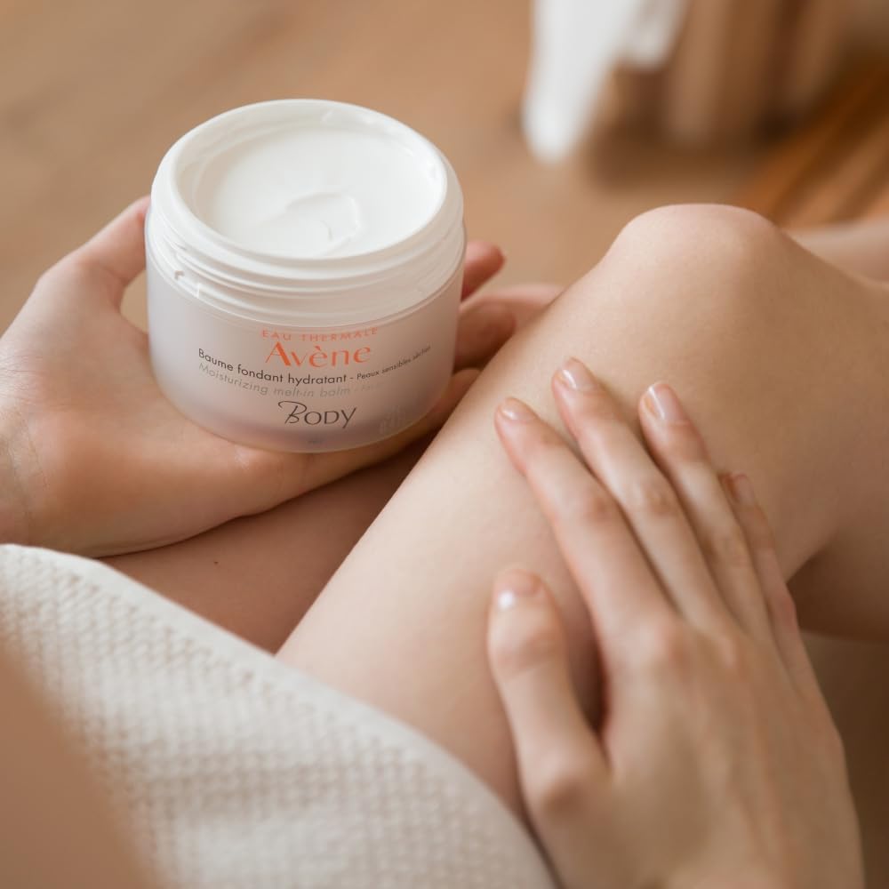 Avène Moisturizing Melt-in Balm, Shea Oil Body Butter, Non-Greasy, Non-Sticky, Quick Absorbing, 8.4 Oz