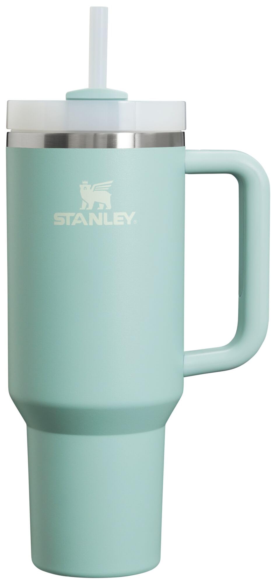 Stanley Quencher H2.0 Tumbler with Handle and Straw 40 oz | Flowstate 3-Position Lid | Cup Holder Compatible for Travel | Insulated Stainless Steel Cup | BPA-Free | Seafoam