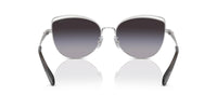 Thumbnail for COACH Sunglasses HC 7162 90018G Shiny Silver/Black Grey Gradient Polyamide Sta